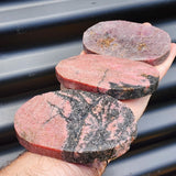 1kg Raw Rhodonite Carving Slices (R14B525)