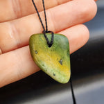 New Zealand Greenstone Pounamu Pendant Necklace (AJJC2318)