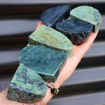 1kg Raw New Zealand Greenstone / Pounamu Carving Slices (R14B382)