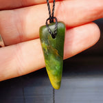 New Zealand Greenstone Pounamu Pendant Necklace (AJJC2299)
