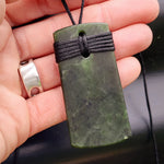 NZ Greenstone Pounamu Toki Pendant Necklace (N250)