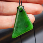 Natural Greenstone Pendant Necklace (AJJC2422)