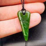 Natural Greenstone Pendant Necklace (AJJC2471)