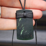 NZ Greenstone Pounamu Toki Pendant Necklace (N164)