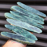 1kg Raw New Zealand Greenstone / Pounamu Carving Slices (R14B238)