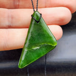 Natural Greenstone Pendant Necklace (AJJC2443)