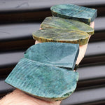 1kg Raw New Zealand Greenstone / Pounamu Carving Slices (R14B330)