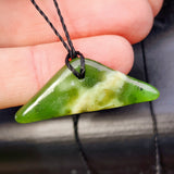 Natural Greenstone Pendant Necklace (AJJC2458)