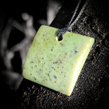 NZ Greenstone Pounamu Toki Pendant Necklace (N489)