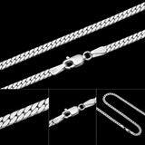 3mm Solid 925 Sterling Silver Tight Curb Chain Necklace