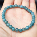 6mm Natural Aquamarine Stone Bracelet