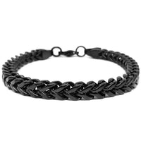 6mm Black Stainless Steel Chain Bracelet