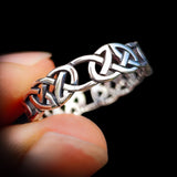 (Y) Solid 925 Sterling Silver 5.8mm Celtic Band Ring