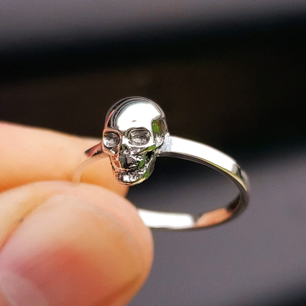 Solid 925 Sterling Silver Skull Ring