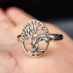 Solid 925 Sterling Silver Tree of Life Ring