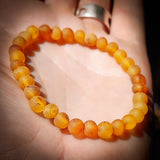 Raw Honey Baltic Amber Elastic Bracelet