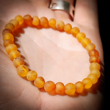 Raw Honey Baltic Amber Elastic Bracelet