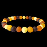 Raw Mixed Baltic Amber Elastic Bracelet