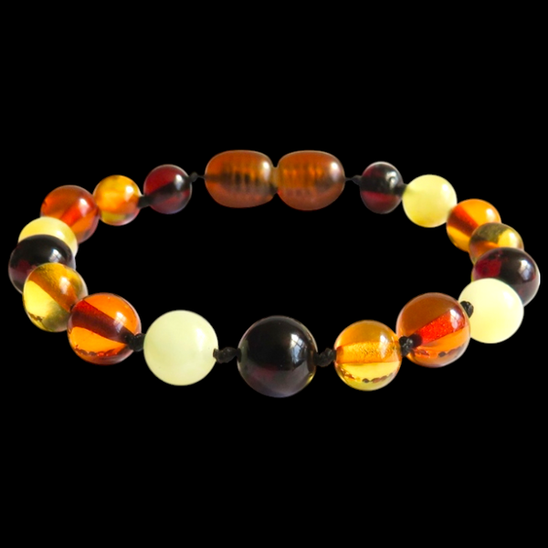 Amber Teething Bracelet  / Anklet - Mixed Polished Amber