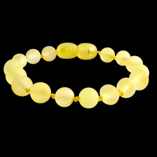 Amber Teething Bracelet / Anklet - Raw Lemon Amber