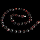 50x Natural Genuine Baltic Amber Beads - Polished Cherry