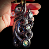 XL Family of Mania Bone Carving Pendant Necklace - NZ Maori Inspired