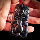Hei Tiki Bone Carving Pendant Necklace - NZ Maori Inspired