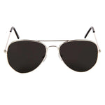 Black & Silver Aviator Sunglasses