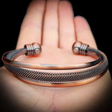 Copper Magnetic 3 Layer Cuff Bracelet