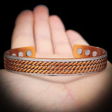 Copper Magnetic & Steel Cuff Bracelet