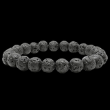 6mm Volcanic Stones Elastic Bracelet