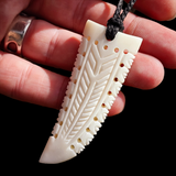 Niho Bone Carving Pendant Necklace