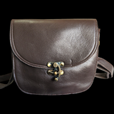 Genuine Leather Hand bag - Brown