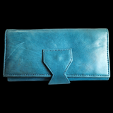 Genuine Leather Purse - Blue