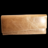 Genuine Leather Purse - Tan