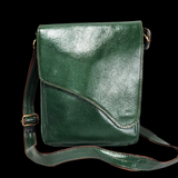 Genuine Leather Shoulder Bag - Green