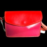 Genuine Leather Shoulder Bag - Patchwork