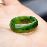 8mm Natural Nephrite Jade / Greenstone Band Ring