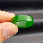 Nephrite Greenstone Wide Band Ring