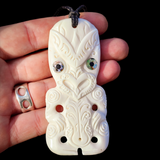 CLEARANCE Hei Tiki Bone Carving Pendant Necklace