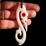 Manaia Bone Carving Pendant Necklace - NZ Maori Inspired