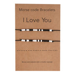 Matching "I Love You" Morse Code Bracelets