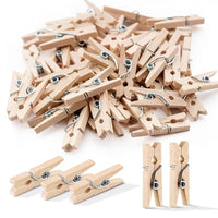 60pcs Mini Wooden Craft Pegs