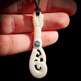 Patu Bone Carving Pendant Necklace