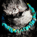 Natural Turquoise Chip Elastic Bracelet