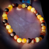 Raw Mixed Baltic Amber Elastic Bracelet