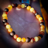 Raw Mixed Baltic Amber Elastic Bracelet