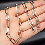 Solid Stainless Steel 16mm Long Link Chain Necklace