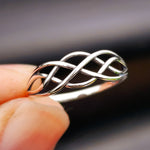 Solid 925 Sterling Silver Celtic Knot Ring