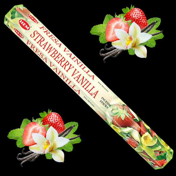 20x Strawberry & Vanilla Incense Sticks